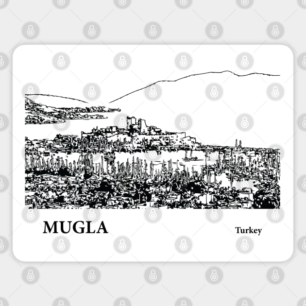 Mugla Turkey Magnet by Lakeric